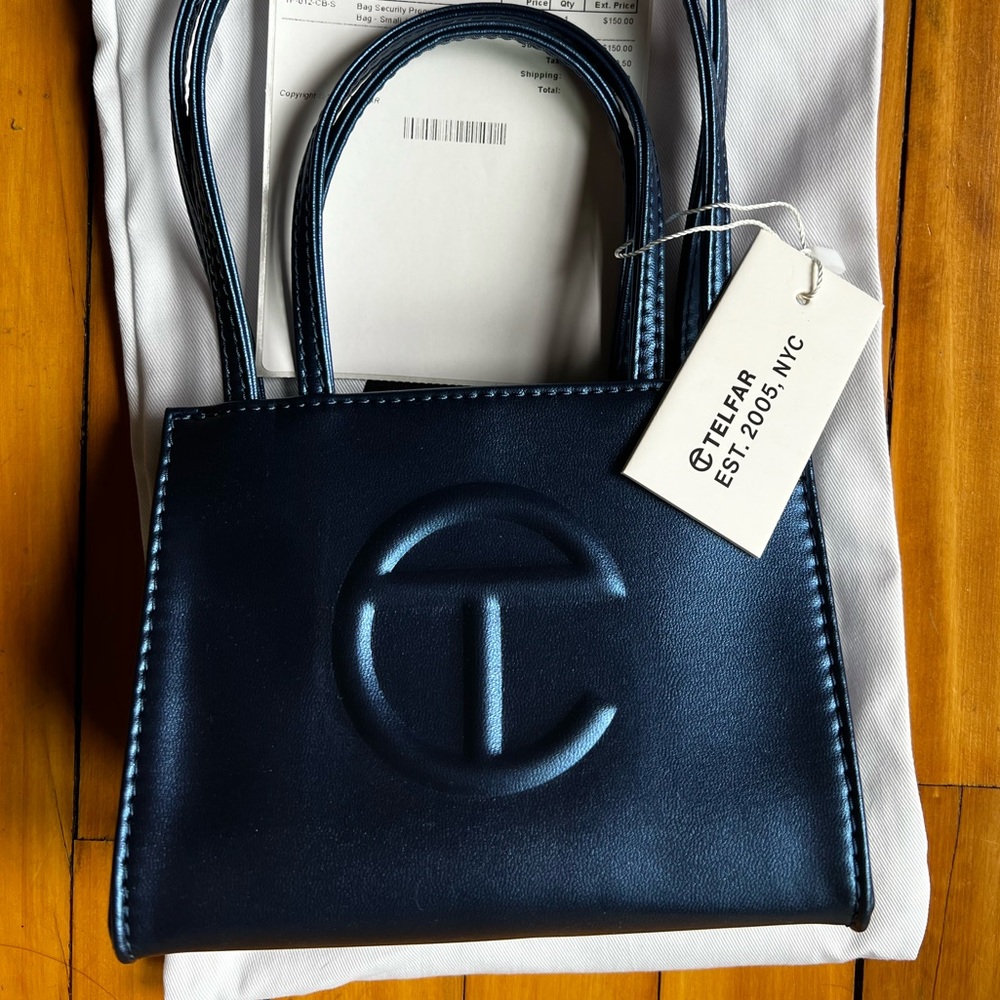 Small Cobalt Blue Telfar Bag BNWT Authentic With Receipt